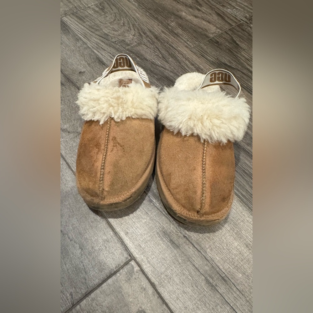 UGG Tan Shearling Slippers